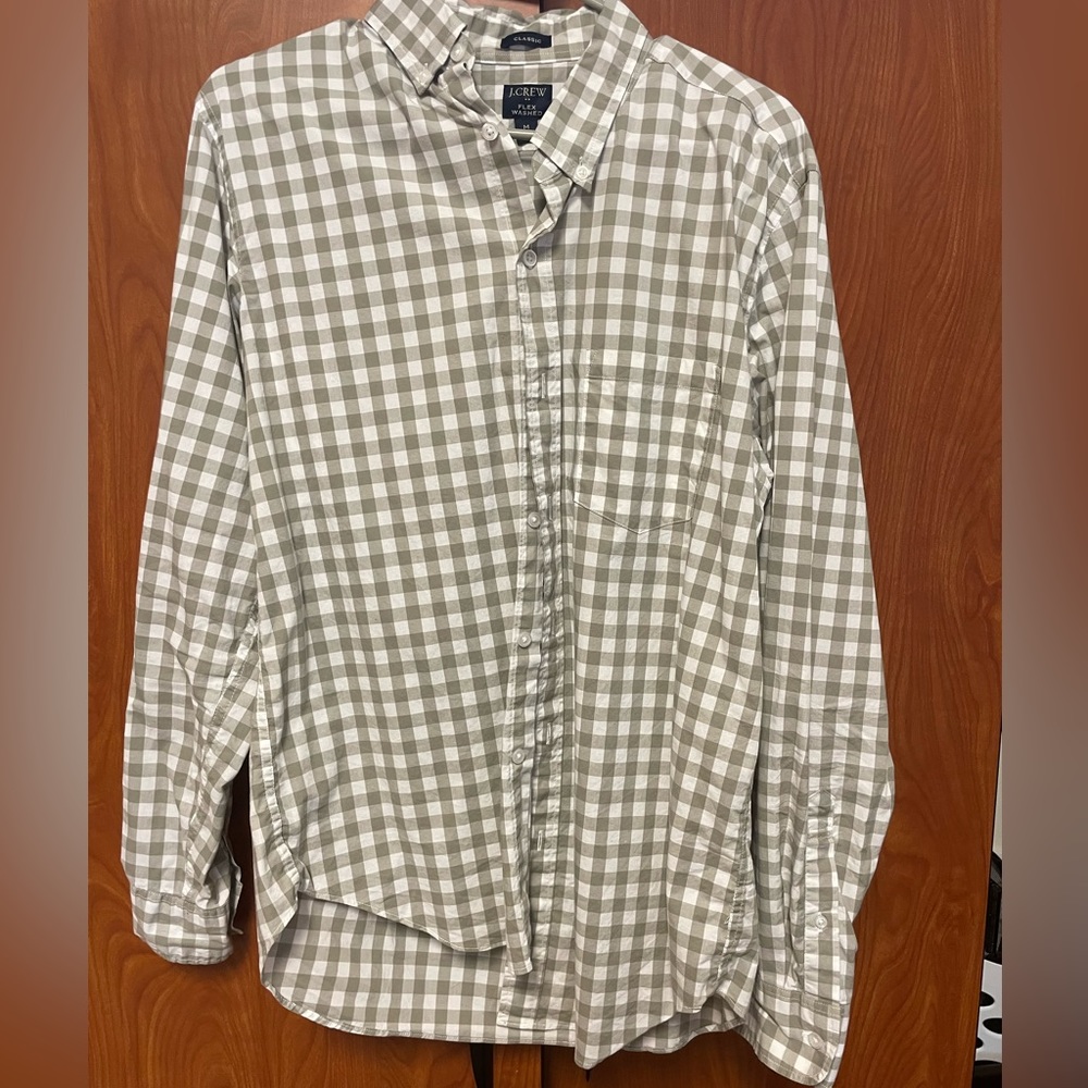 J. Crew Long Sleeve Checkered Button Down Shirt